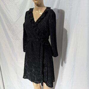 Madewell Ruffled Wrap Dress in Floral Jacquard Women's XXS